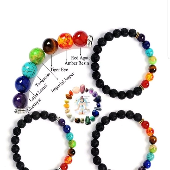 Healing Balance Beads Bracelet Yoga Energy Charm - Picture 3 of 3